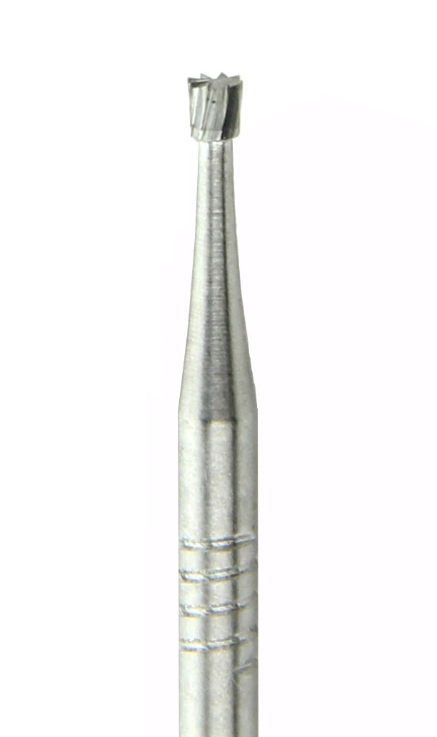 SS White Standard Operatory Carbide Bur, FG Friction Grip, Inverted Cone #38, 1.6 mm Head Diameter, 1.2 mm Head Length, 100/Pkg