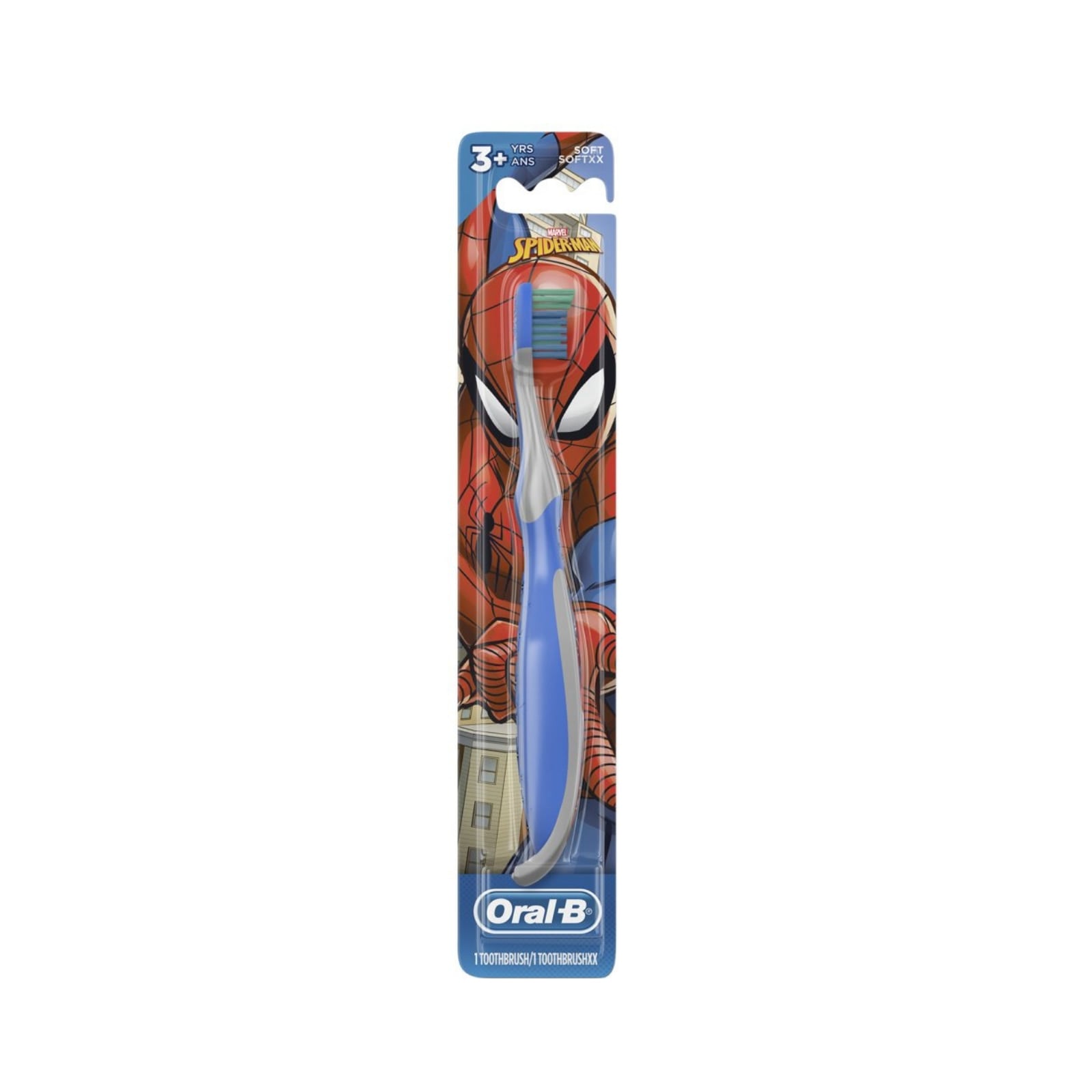 Oral-B Kids 3+ Manual Toothbrush with Marvel Spiderman, Extra-Soft Bristles, 6/Box, 80355763