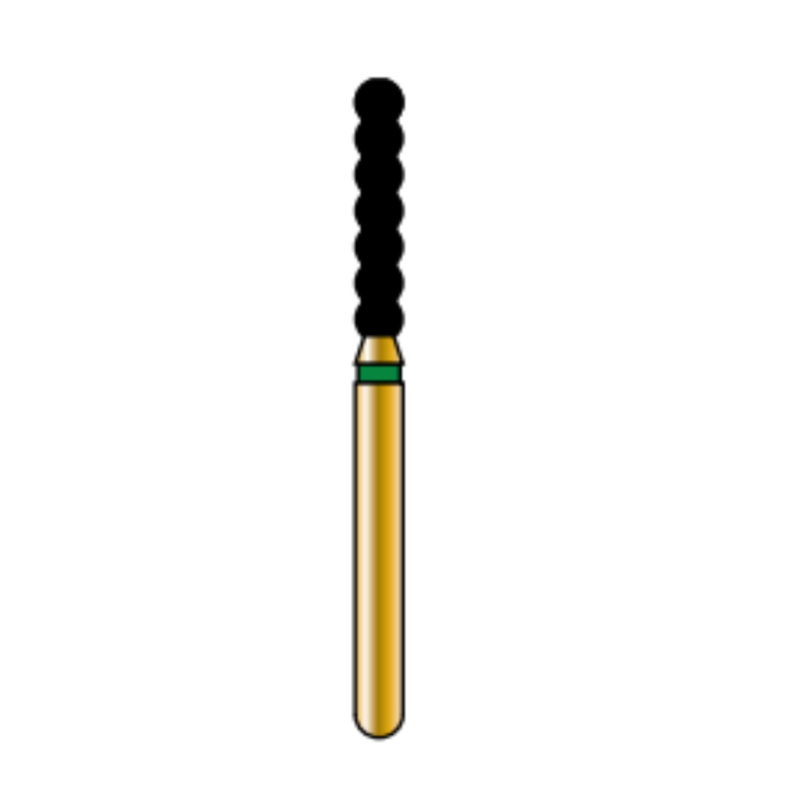 Alpen Multilayer Diamond Bur, Striated Cylinder, Friction Grip (FG), Coarse, 6052-018C, 5/Pk