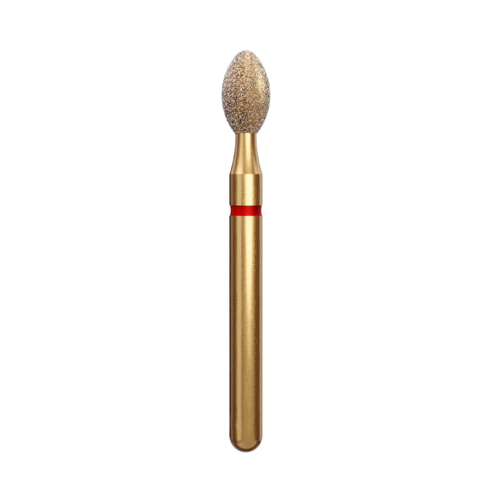Alpen Multi-Use Diamond Instrument FG #KS4 Egg 2.4mm Fine Grit, Red Ring, Pack of 5