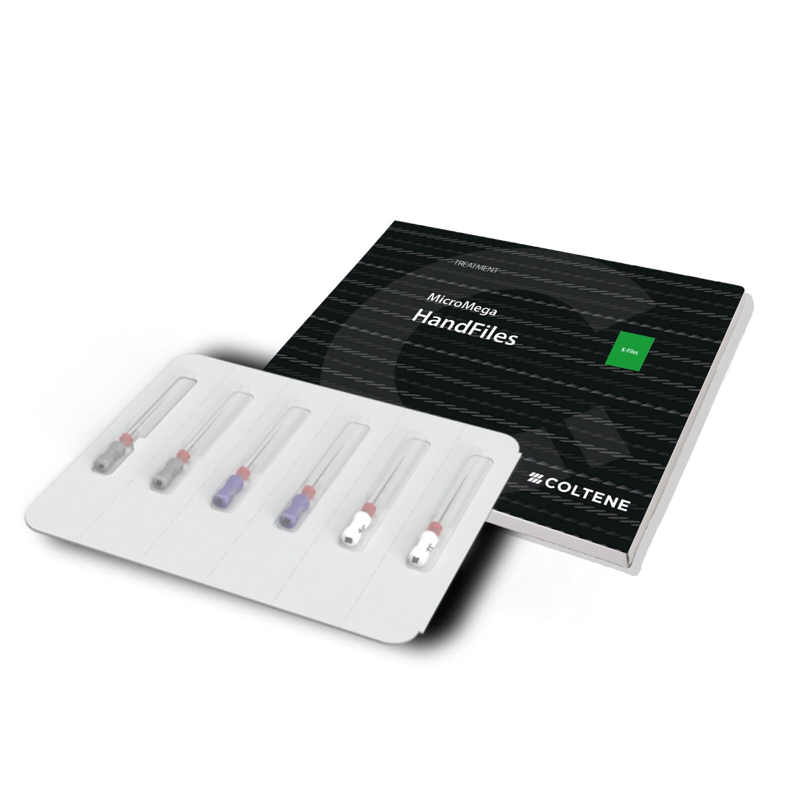 MicroMega B6 K-Files, Stainless Steel, Size 045/080, 21mm, Sterile, Pack of 6, #60029849