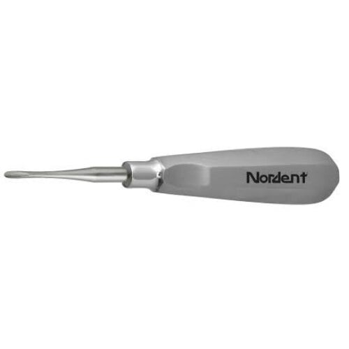 Nordent #81 Titanium-Nitride Coated Modified Apexo Straight Elevator, 3.0mm Blade, #201 Handle, Single-End, 1/Pk