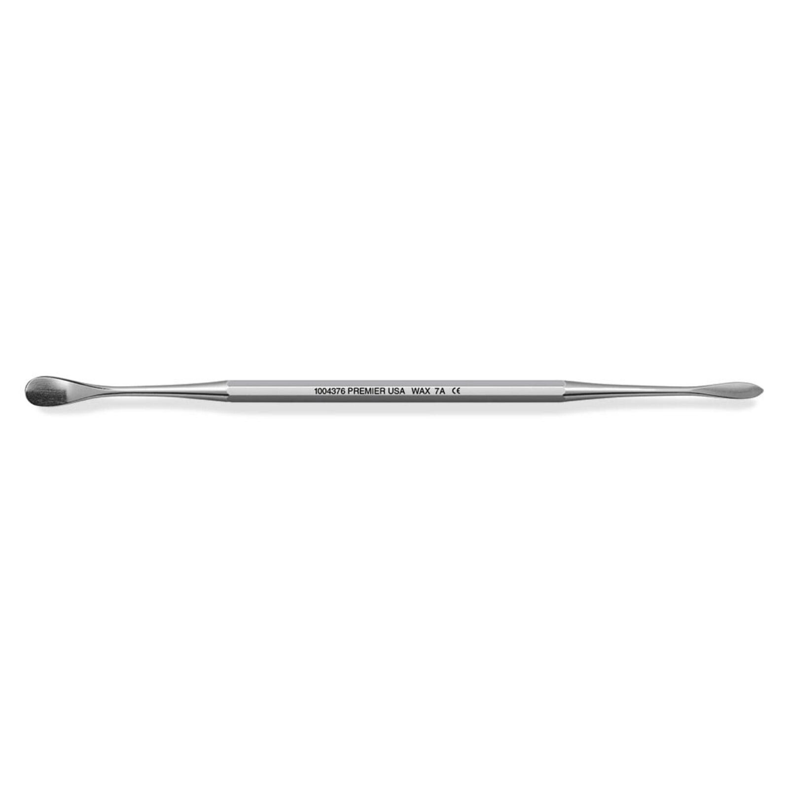 Premier Dental Products Wax Spatula #7A, Double-End, Simple Stem, Octagonal Handle, Stainless Steel, 1/Ea, 1004376