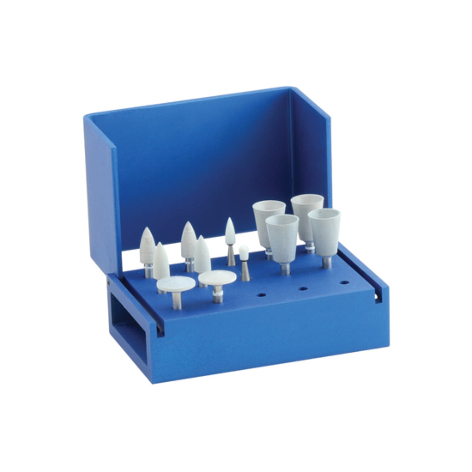 Shofu Composite Polishing Kit CA, 0310B, 4 CompoSite Midi-Points, 4 Cups, 2 Knives, Dura-White FL2 & RD2