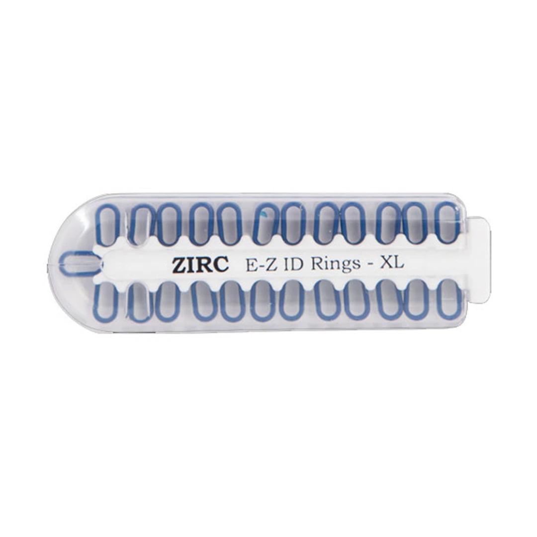 Zirc E-Z ID Instrument Rings, X-Large, Midnight Blue, 25/Pk