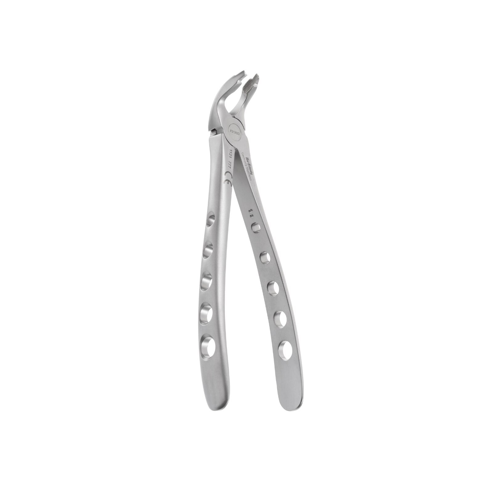 Hu-Friedy Atraumair Diamond-Dusted Extraction Forceps #217, Serrated, for Upper/Lower First and Second Molars