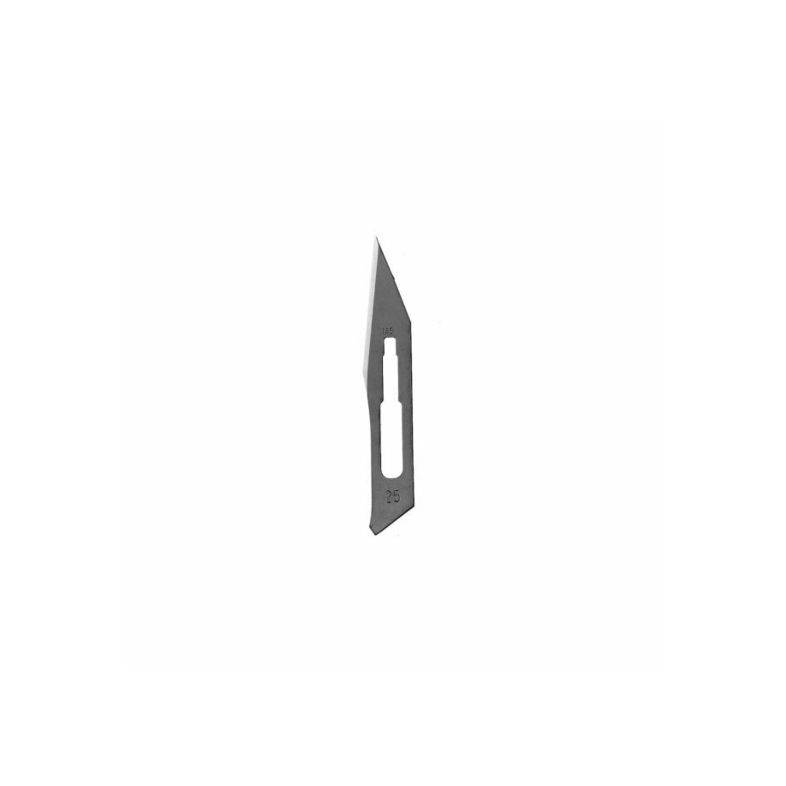 Hu-Friedy #25 Stainless Steel Sterile Surgical Blades, 100/Pack, 40-825