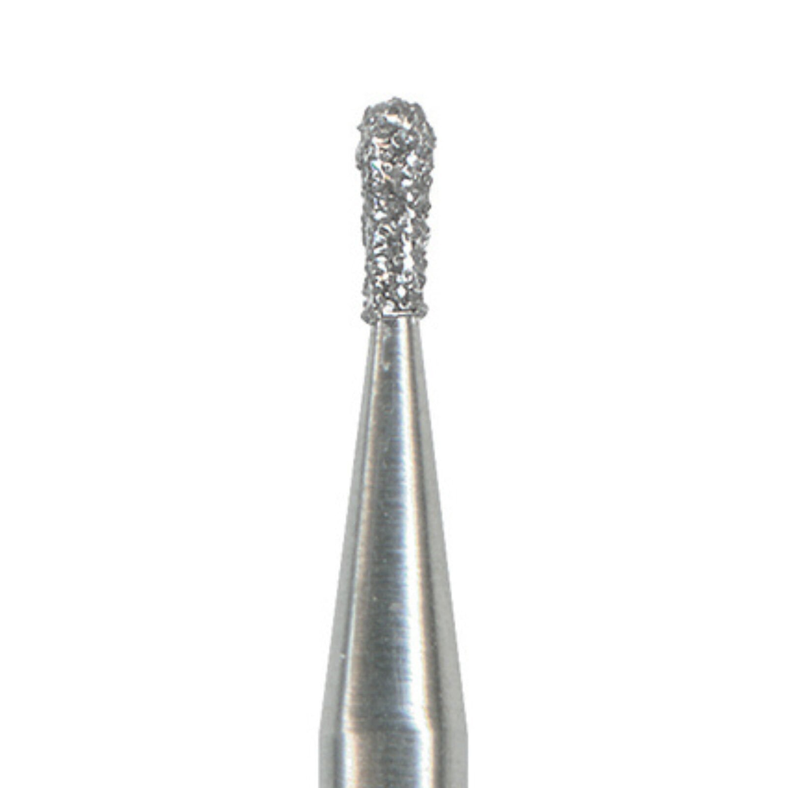 NTI Diamond Bur, Friction Grip (FG), Medium Grit, Pear Round End, #M822-010, 1.0 mm Diameter, 2.0 mm Length, 5/Pk