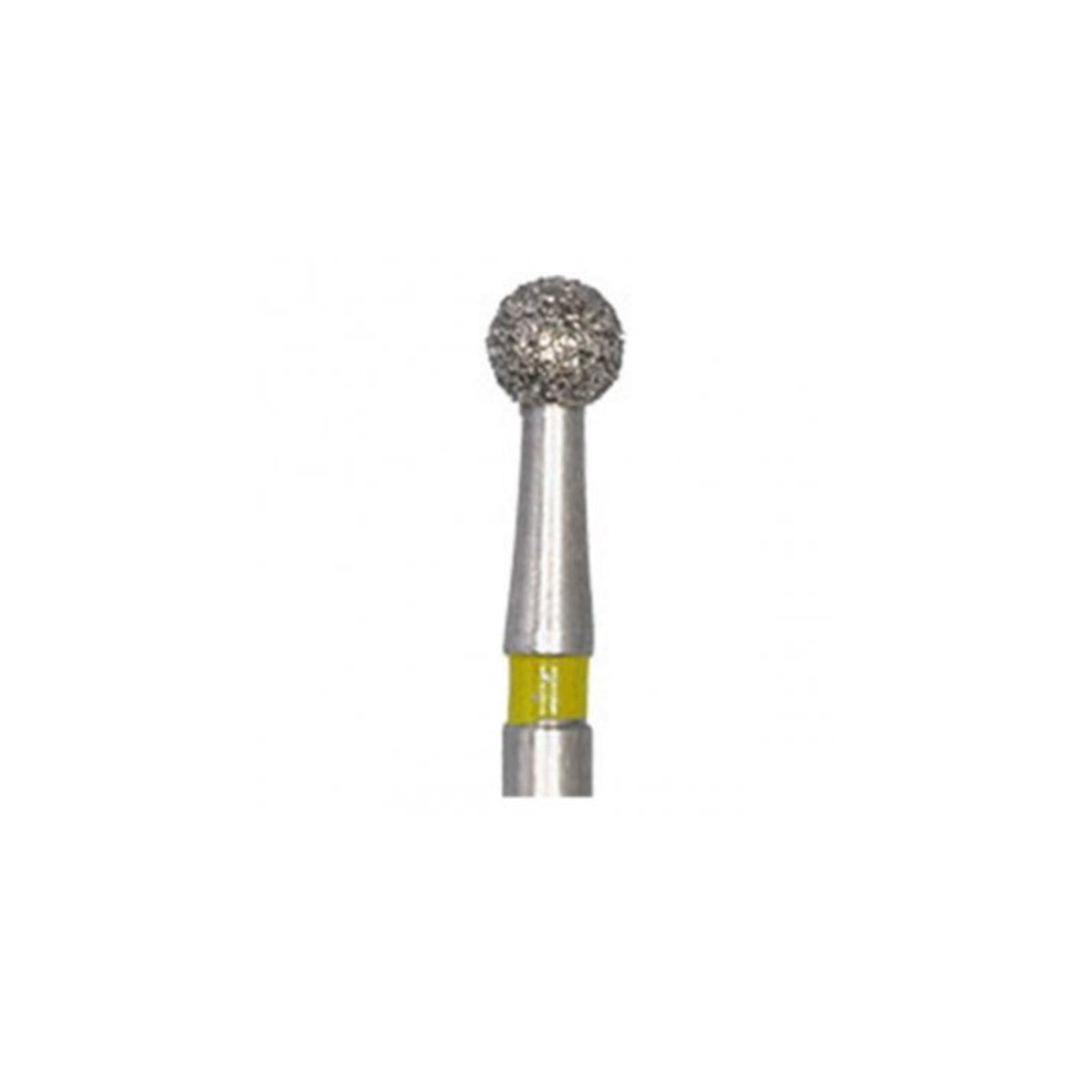 Meisinger 801C-023-HP Diamond Bur, Round, 2.3 mm, X-Fine Grit, High-Speed, 5/Pk