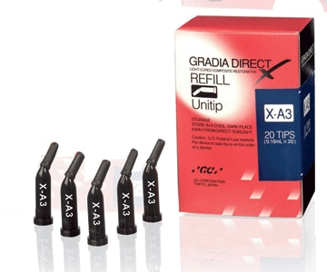 GRADIA DIRECT CV Hybrid Composite Resin, Light-Cured, Micro-Filled, Syringe Refill, 2.7 mL, CV (Cervical), #001993