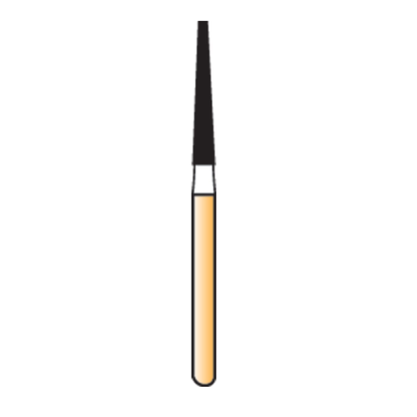 Alpen Carbide Trimming & Finishing Bur, Tapered 12-Flute, Friction Grip, #7204, 1.4 mm Diameter, 5/Pkg