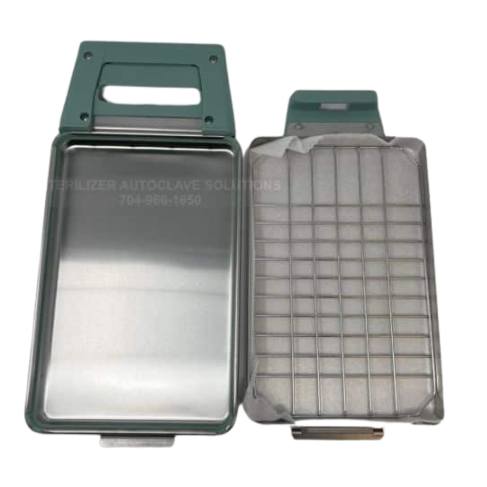 SciCan Statim 2000 B Cassette Complete with Rack, Stainless Steel, 11" x 7" x 1.5", 7 Instruments, 01-100008A