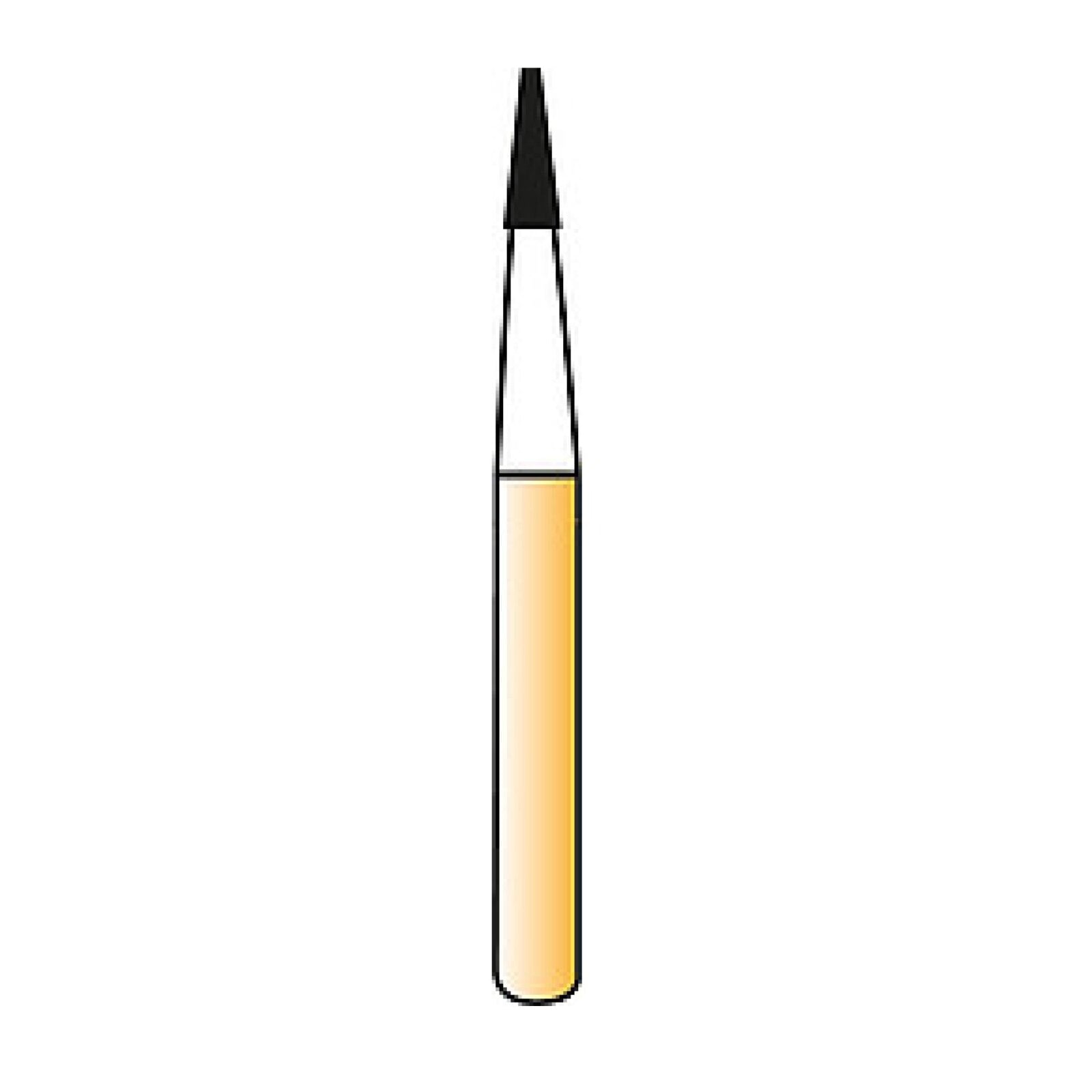 Alpen Carbide Trimming & Finishing Bur, 12-Blade, Tapered, Friction Grip, #7214, 1.2 mm Diameter, 5/Pkg