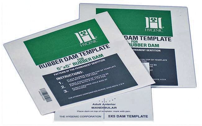 Hygenic Rubber Dam Template 6" 441, Single