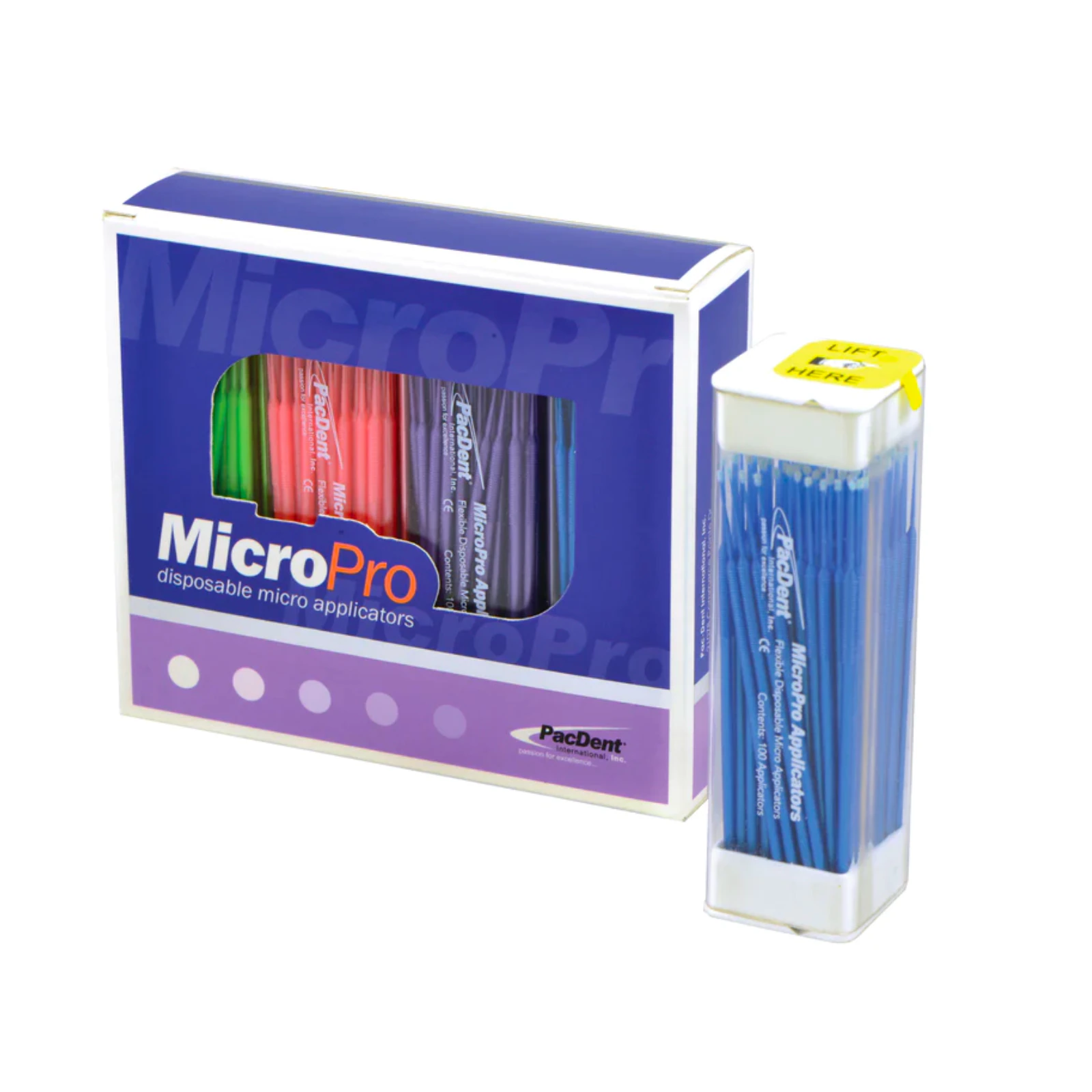 MicroPro Fine Micro Applicators, 1.5mm, Assorted Colors, 400/Pk, 902