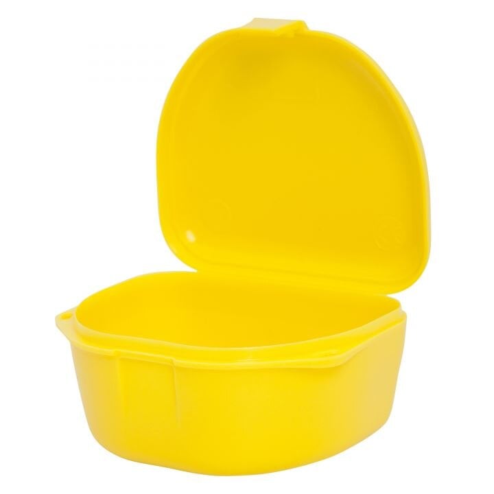 Zirc Deep Retainer Box, Neon Yellow, 3-1/8" x 2-3/4" x 1-1/2", 12/Pk, 25R550O