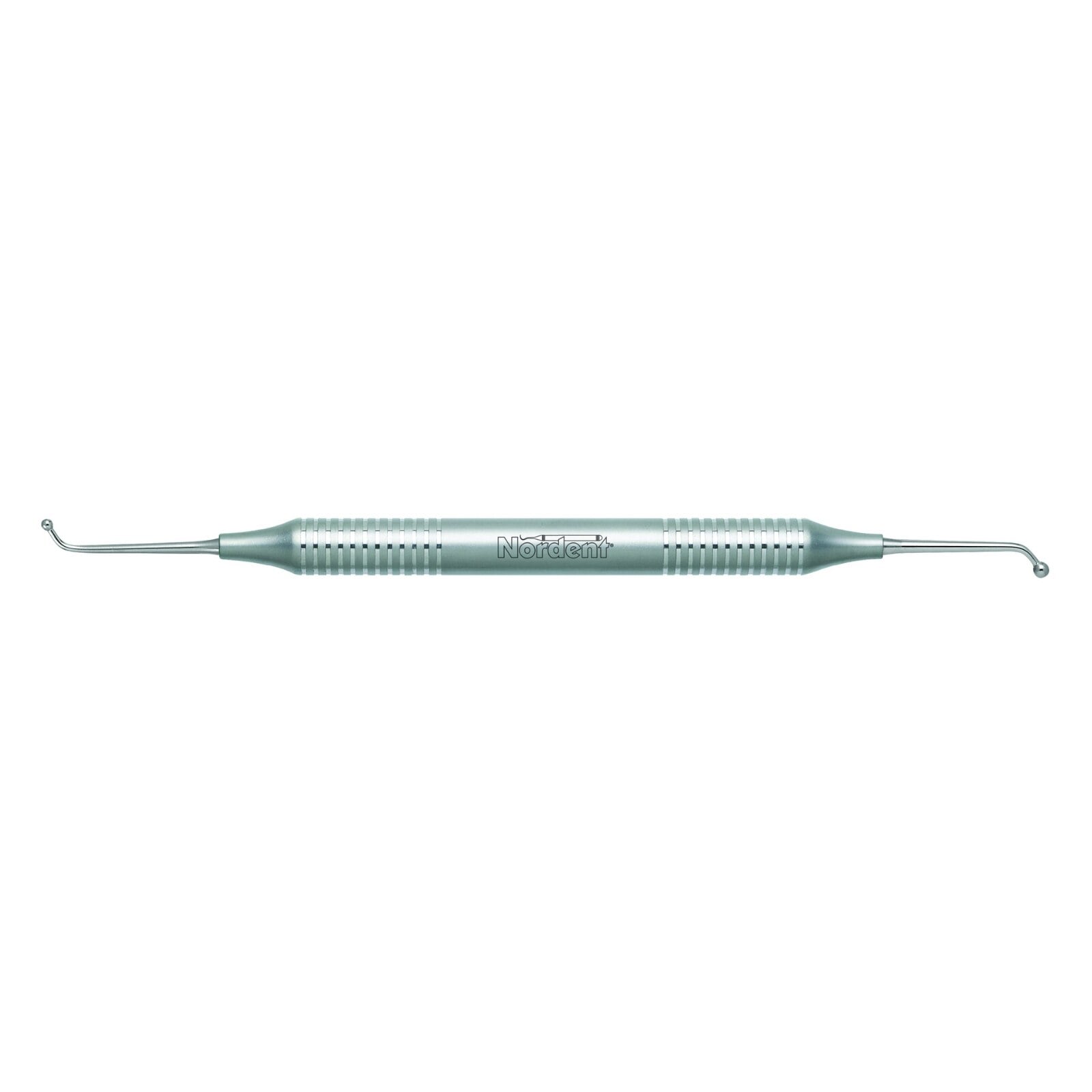 Nordent Ball #45 Burnisher, Large Ball #4 (1.9 mm) / Jumbo Ball #5 (2.8 mm), Double End, DuraLite Round Handle, BR45
