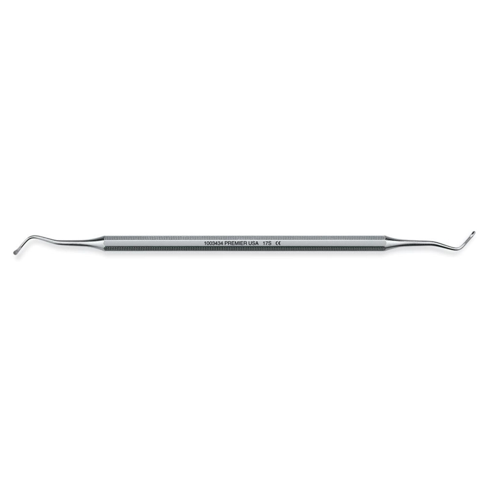 Premier Dental Products Excavator DE #17S, Double-End, Octagonal Handle
