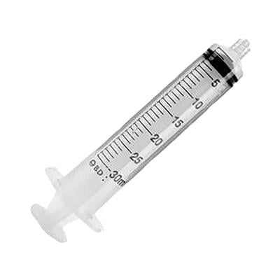 BD Luer-Lok 30 mL Tip Syringe without Needle, Disposable, Latex Free, Sterile, 56/Box, 302832