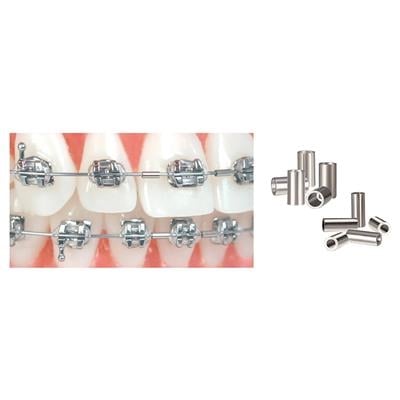 Crimpable Mini Stops, Large, Cylinder Shaped, 25/Pack, 020-300