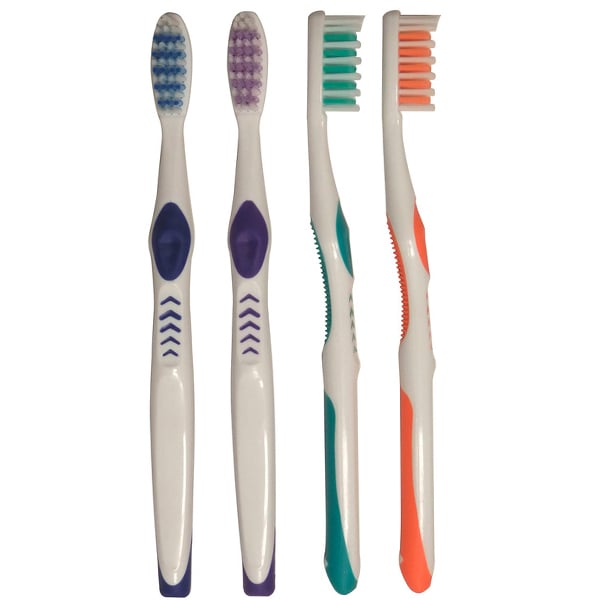 Oraline Premium Plus-A Adult Toothbrush, 43 Tuft, 4 Assorted Colors, 144/Case
