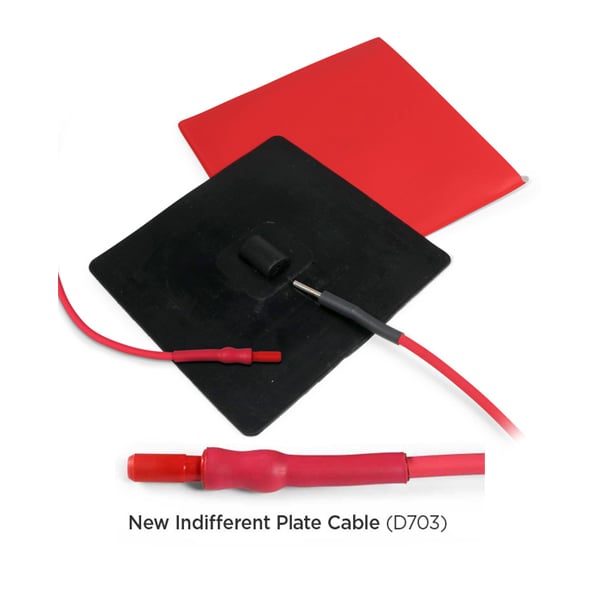 Parkell Sensimatic D700SE NEW Style Flexible Indifferent Plate with Red Cable