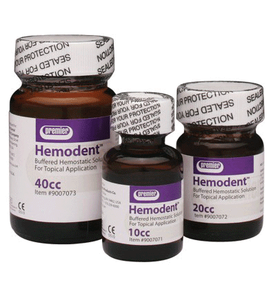 Hemodent Liquid, Buffered Aluminum Chloride Hemostatic Solution, Epinephrine-Free, 40 cc Bottle, 9007073