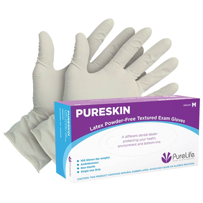 PureSkin Latex Powder-Free Gloves - X-Small