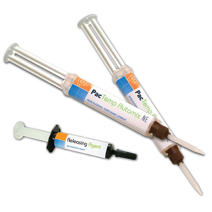 PacTemp Temporary Automix NE Non-Eugenol Resin Cement, Brown Mixing Tips, 30/Bx