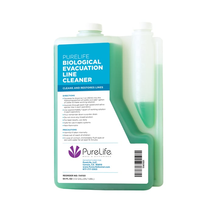 PureLife Biological Evacuation Line Cleaner, 64 oz Bottle, 64 Treatments