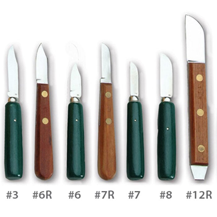 Vista Apex Lab Knives #12R, Stainless Steel Blade with Rosewood Handle