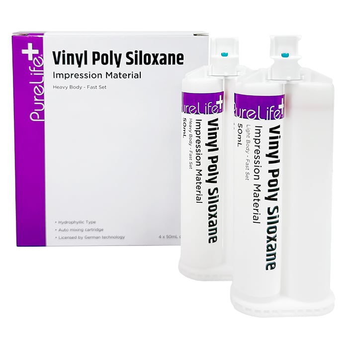 PureLife+ VPS Impression Material, Heavy Body, Fast Set, 4/Pk