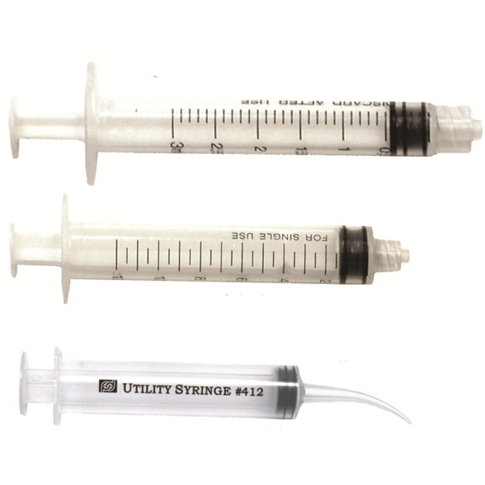 PureLife Luer-Lock Disposable Syringes, 3cc, Non-Sterile, 100/Box
