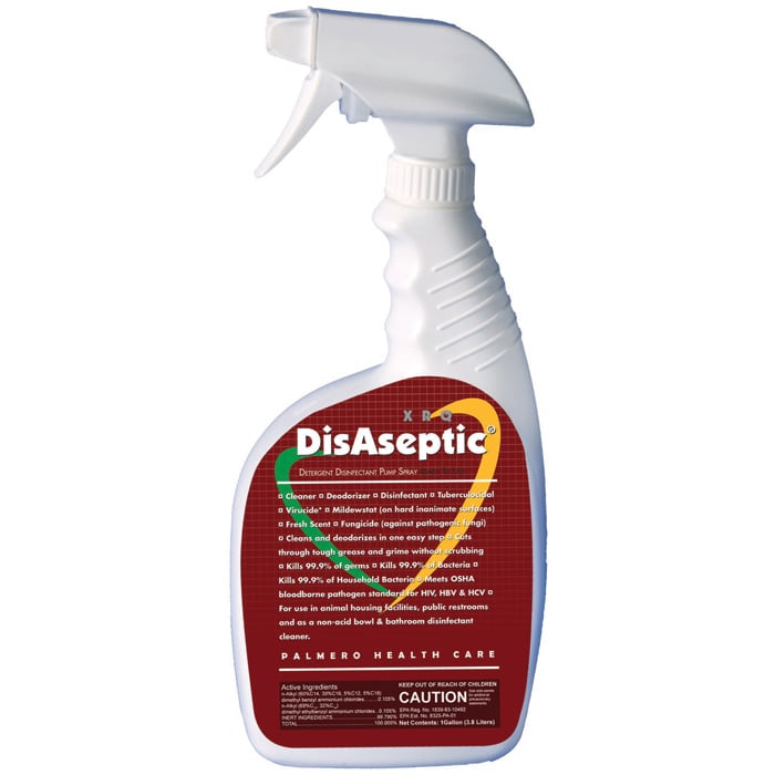 DisAseptic XRQ Quaternary Disinfectant Cleaner, 1 Quart Bottle