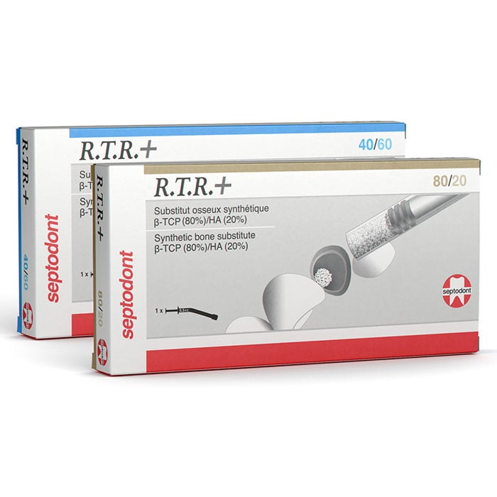 Septodont R.T.R.+ Synthetic Bone Substitute, 80/20 (80% B-Tricalcium Phosphate/20% Hydroxyapatite), 0.5cc Syringe, 01S0530