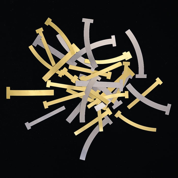 Pulpdent T-Bands Brass Matrix Bands, Curved Narrow, 100/Box