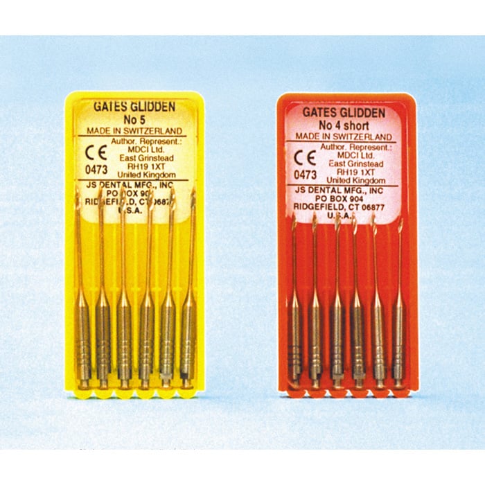 Gates Glidden Drills, Stainless Steel, 32mm, #1-6 Assorted, 6/Pk