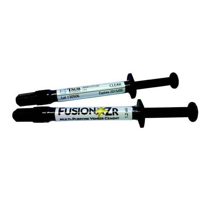 Taub Fusion ZR Multi-Purpose Veneer Cement, Veneer Kit, New White Shade, 2 Syringes
