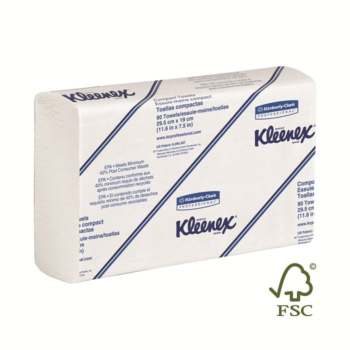 Kleenex® SLIMFOLD Towels - Dispenser, 7.5" x 11.6", 1/Box