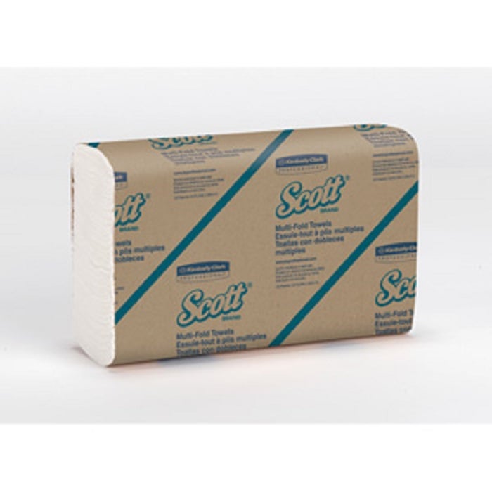 Scott Essential Multi-Fold Paper Towels, 16 Packs of 250, 4000/Case, 01804