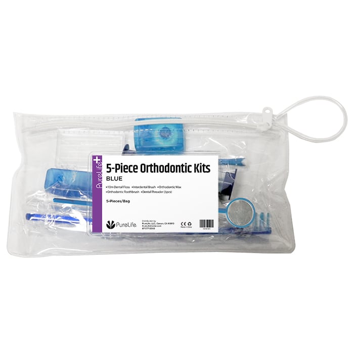 PureLife+ 5-Piece Orthodontic Kit - Green (36 Kits per Box)