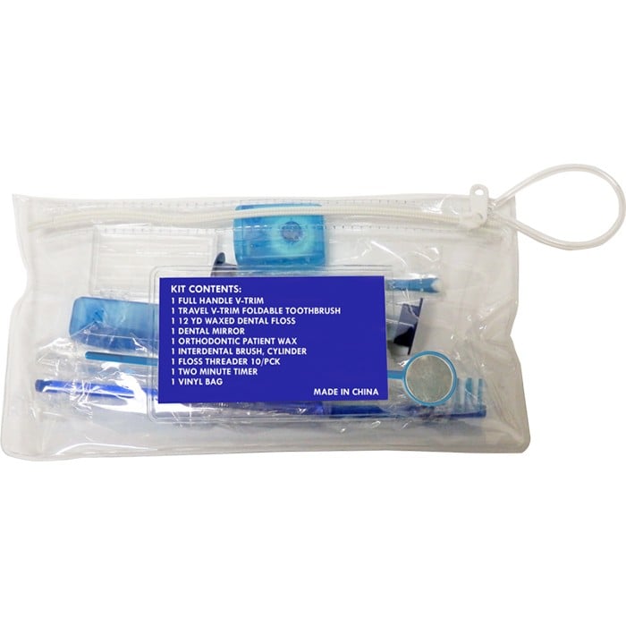 Oraline 8-Piece Orthodontic Patient Bag, Case of 36