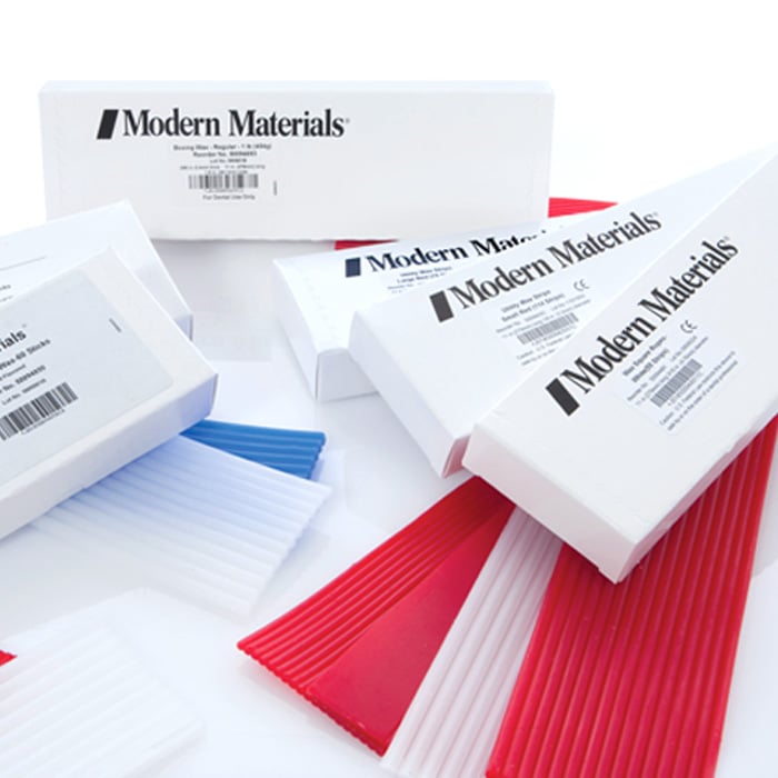 Modern Materials Utility Wax Strips, Small, White, 75/Box, Kulzer