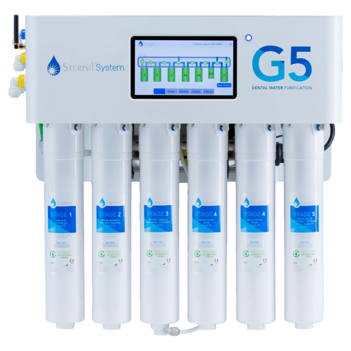 Sterisil System G5 Dental Water Purification System, 35+ Operatories, Class A UV, Touchscreen Monitoring