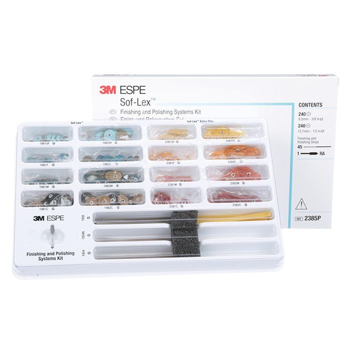 3M Sof-Lex Pop-On Mandrels, Handpiece (HP), Straight Attachment, 3/Pkg, 1983HP