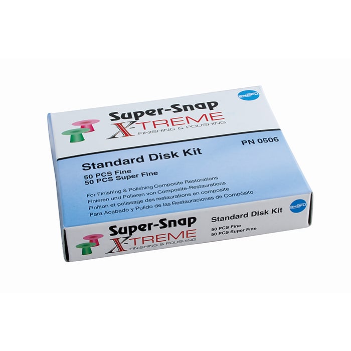 Super-Snap X-Treme Red Standard Disks, Super Fine, 12mm, 50/Box