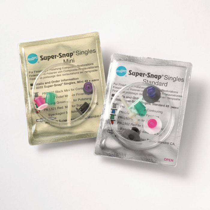 Super-Snap Singles Dark Violet Mini Disks, Medium, 50/Bx