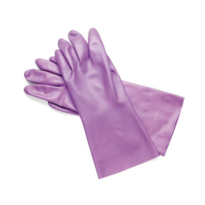 Hu-Friedy IMS Lilac Nitrile Utility Gloves, X-Large (10), Flocklined, Autoclavable, 3 Pairs/Pkg