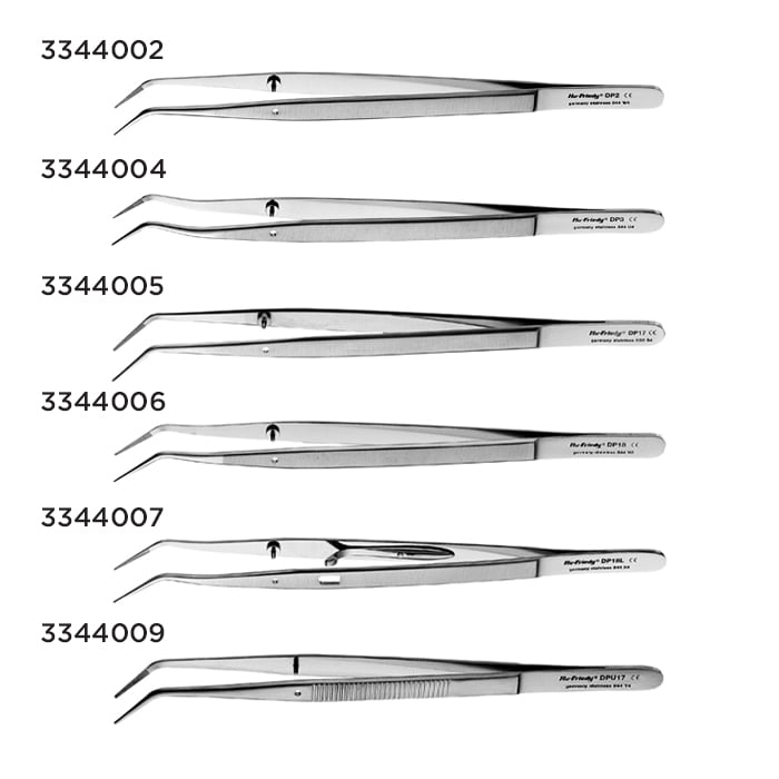 Hu-Friedy Dressing Pliers, 2 College, Serrated Tips, Stainless Steel