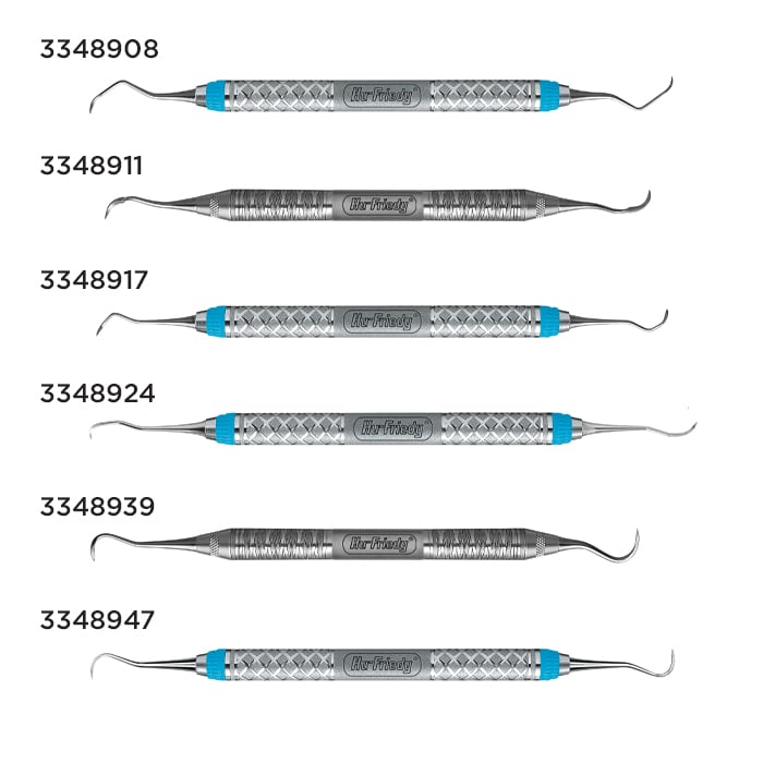 Hu-Friedy H6/H7 Sickle Scaler, Double-Ended, #6 Satin Steel Handle, EverEdge Technology, 1/Pk, SH6/76